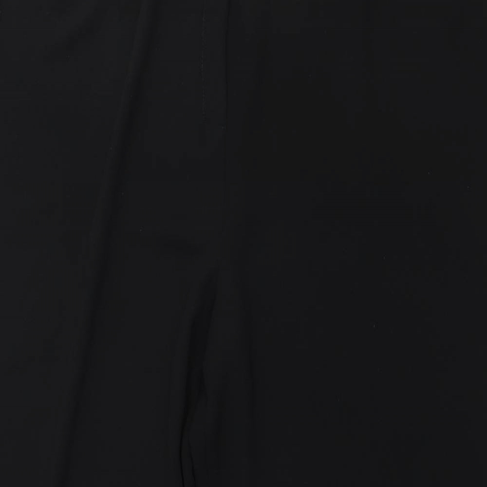 Debenhams Womens Black  Polyester Windbreaker Trousers Size 38 in L28 in Regular Zip