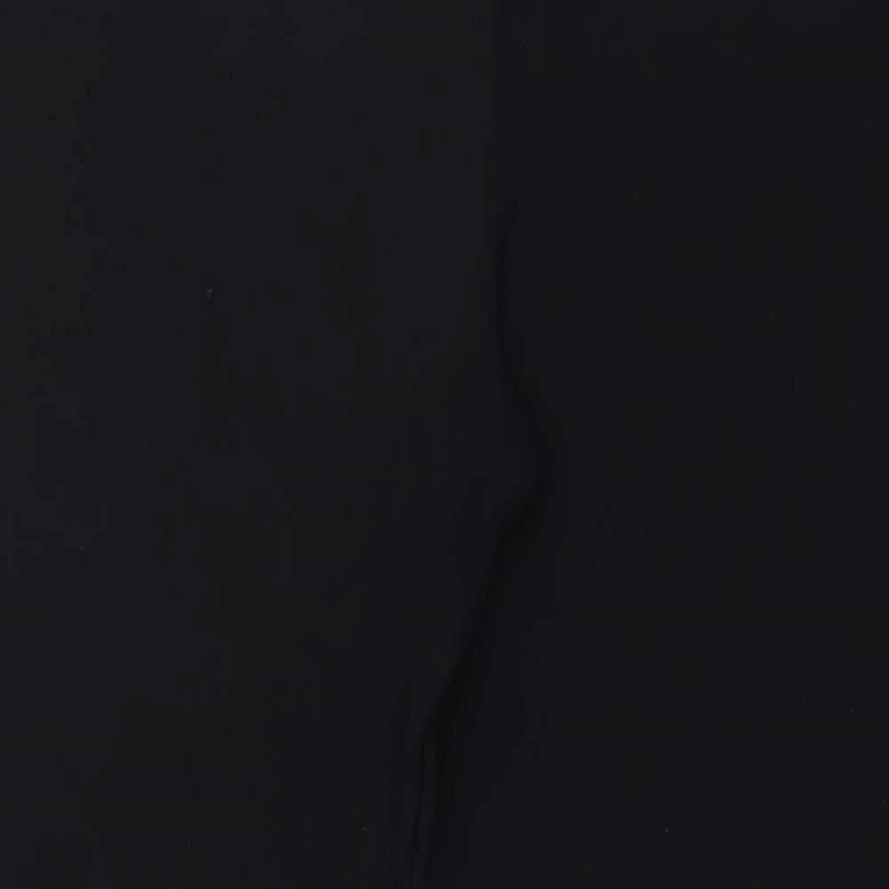 Debenhams Womens Black  Polyester Windbreaker Trousers Size 38 in L28 in Regular Zip