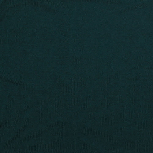 EWM Womens Green V-Neck  Acrylic Cardigan Jumper Size 18