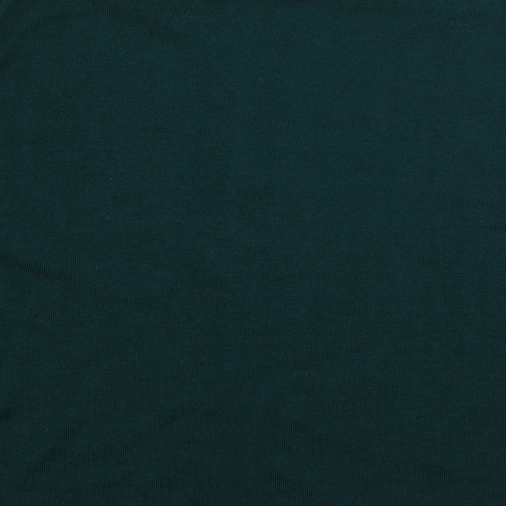 EWM Womens Green V-Neck  Acrylic Cardigan Jumper Size 18