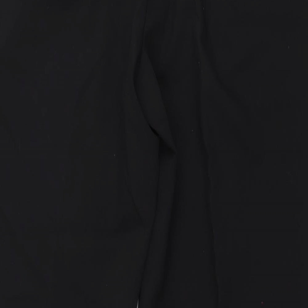 Van Heusen Mens Black  Polyester Trousers  Size 38 in L30 in Regular Zip