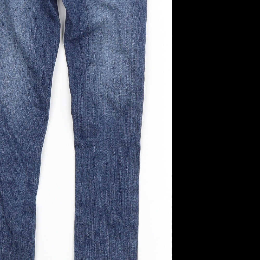 United Colors of Benetton Boys Blue  Cotton Skinny Jeans Size 7-8 Years  Regular Button