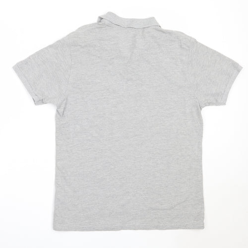 Primark Mens Grey  Cotton  Polo Size L Collared