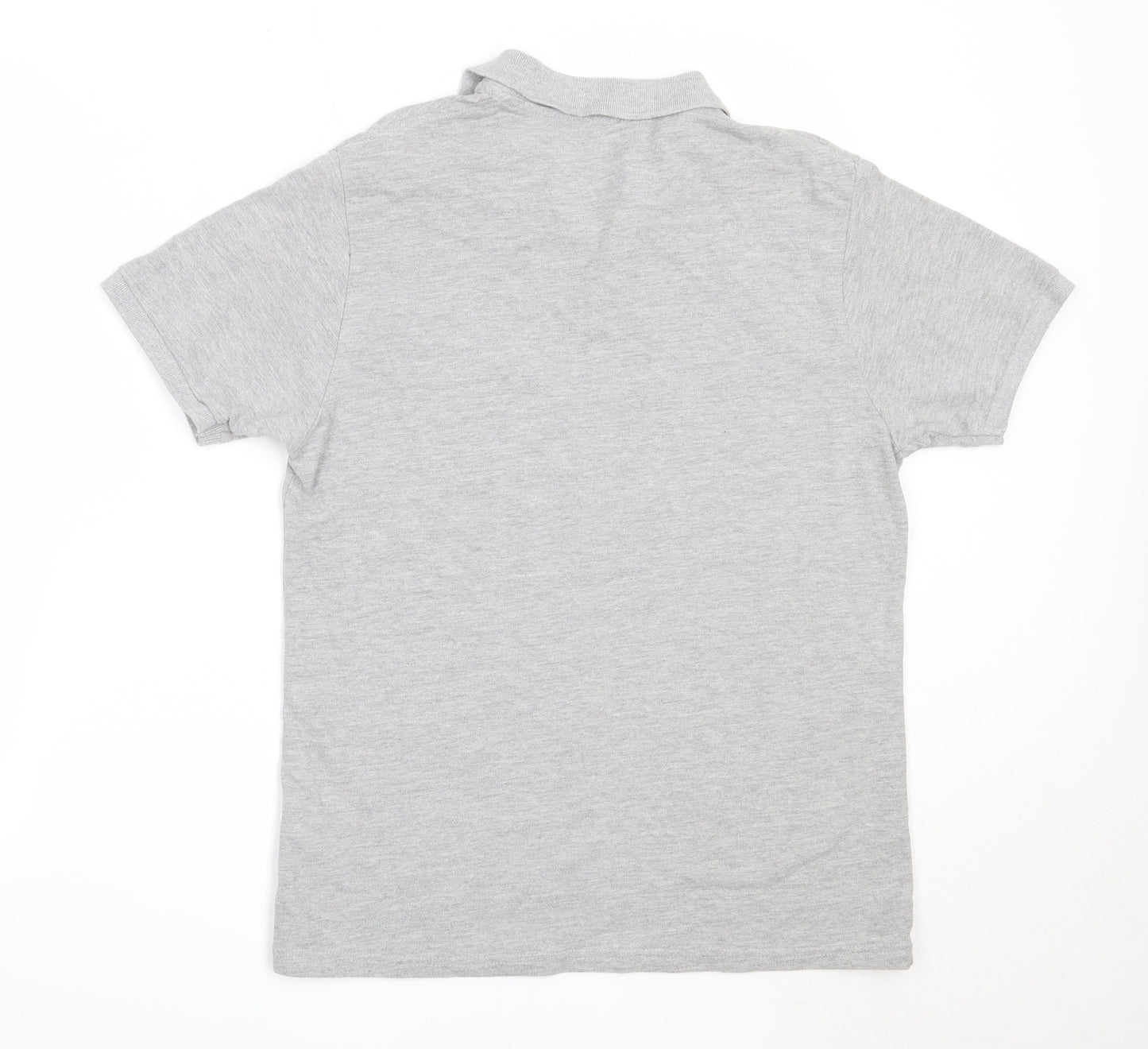 Primark Mens Grey  Cotton  Polo Size L Collared