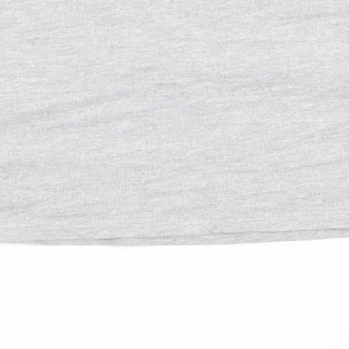 Missguided Womens Grey  Cotton Pullover Sweatshirt Size 10