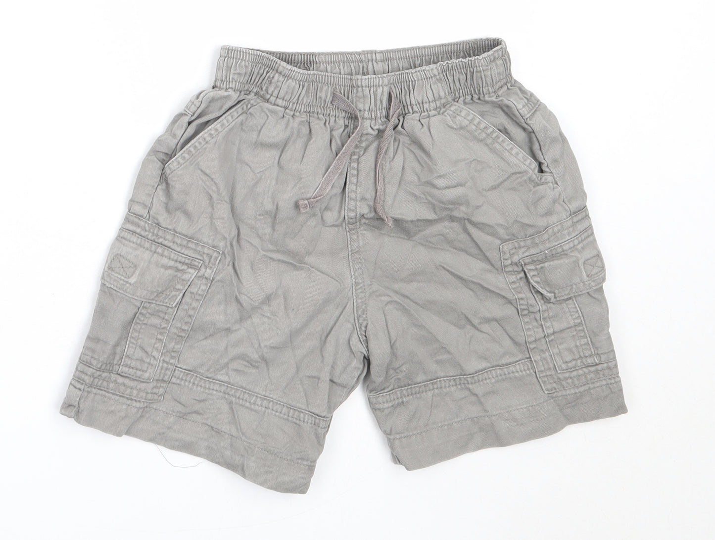 Kidz & Co Boys Grey  Cotton Bermuda Shorts Size 5-6 Years  Regular