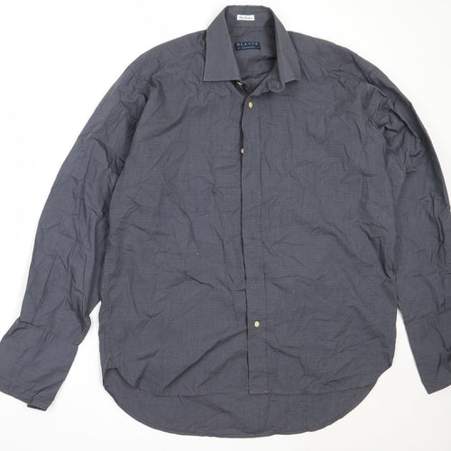 Blazer Mens Grey  Cotton  Button-Up Size 16 Collared