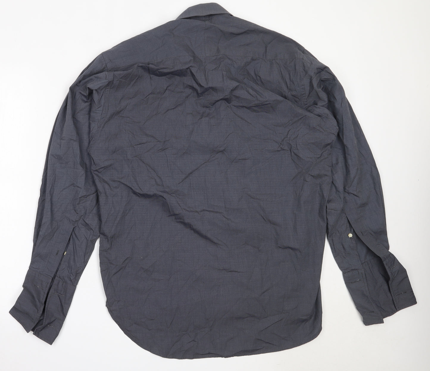 Blazer Mens Grey  Cotton  Button-Up Size 16 Collared