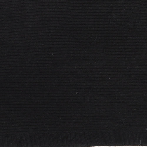 New Look Womens Black Round Neck  Acrylic Pullover Jumper Size L