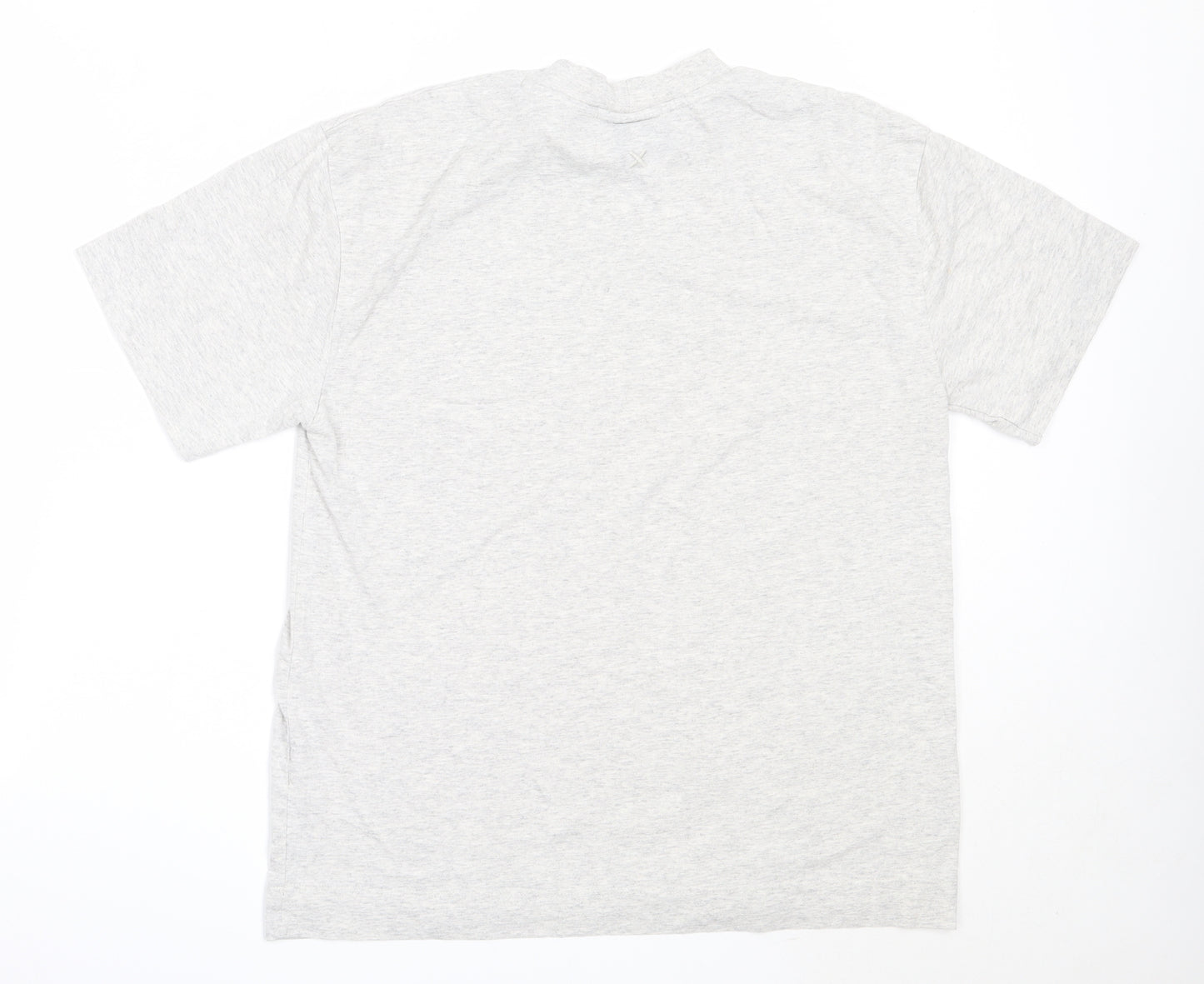 COLLUSION Mens Grey  Cotton  T-Shirt Size M High Neck