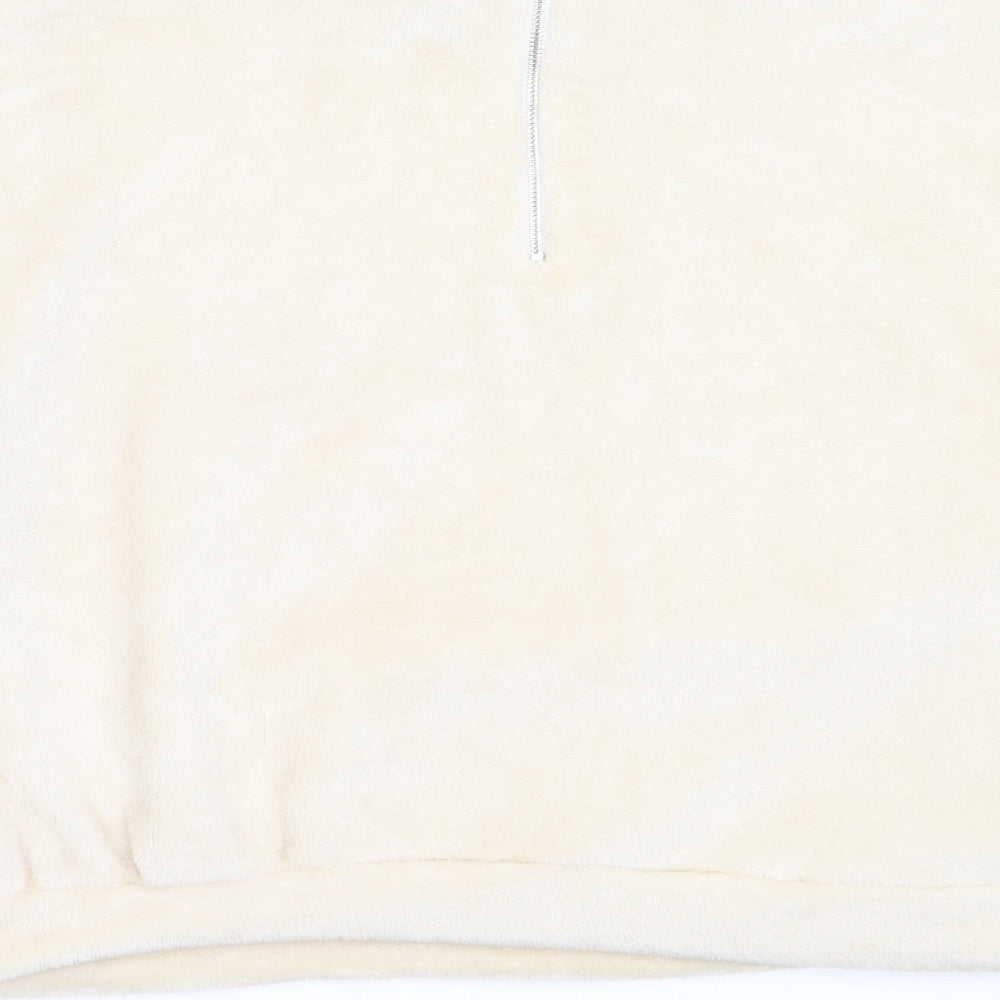 SheIn Womens Ivory  Polyester Pullover Sweatshirt Size S