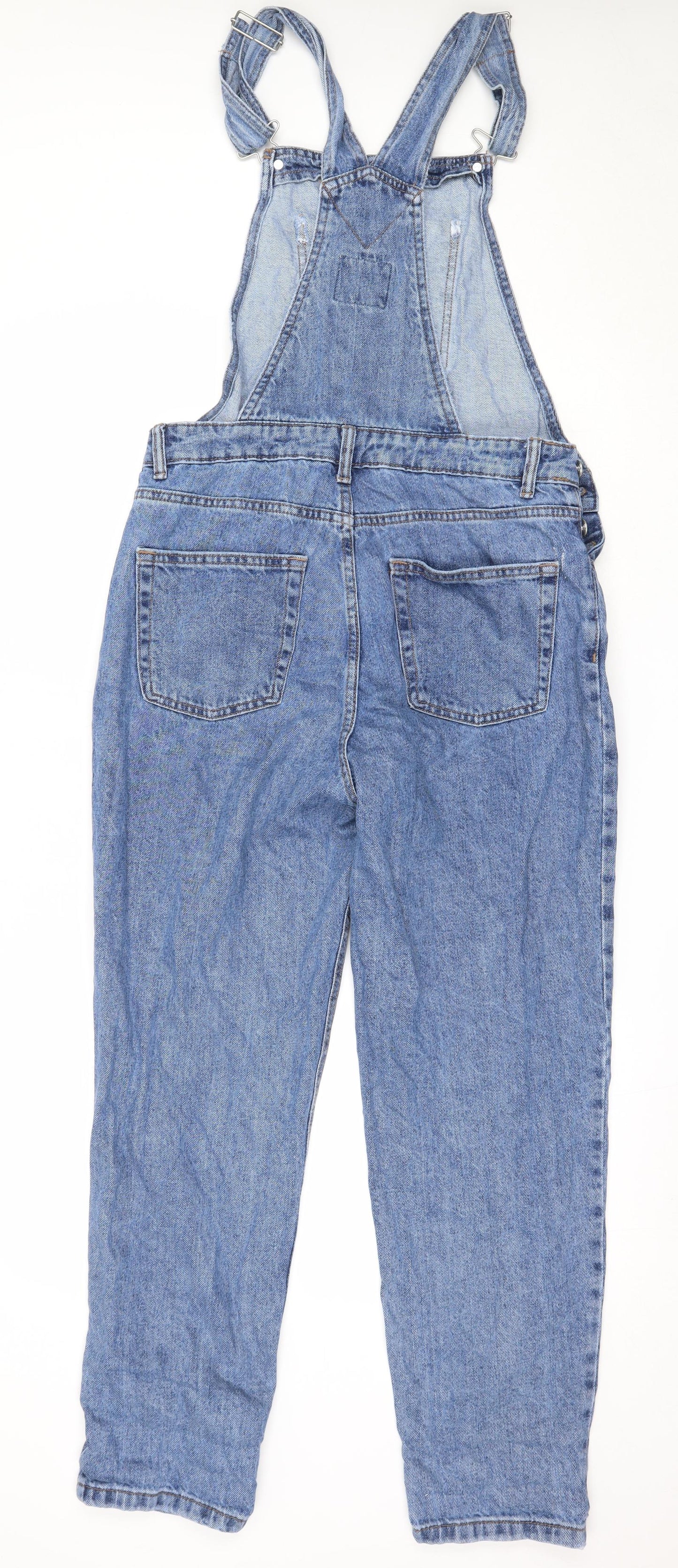 Primark Womens Blue  Cotton Dungaree One-Piece Size 12