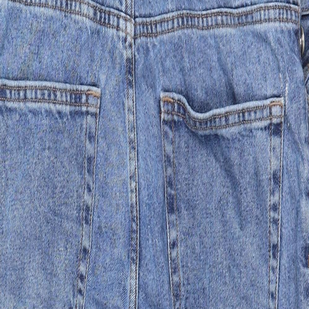 Primark Womens Blue  Cotton Dungaree One-Piece Size 12