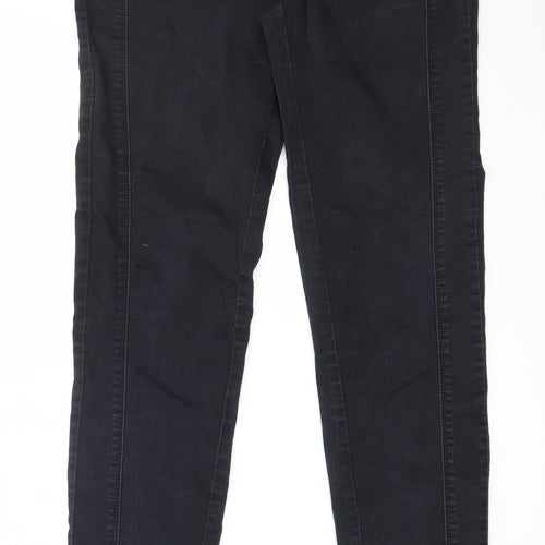 F&F Womens Black  Cotton Skinny Jeans Size 10 L30 in Regular
