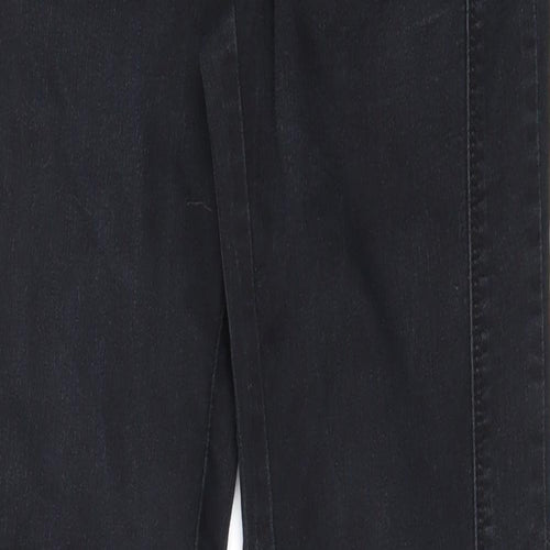 F&F Womens Black  Cotton Skinny Jeans Size 10 L30 in Regular