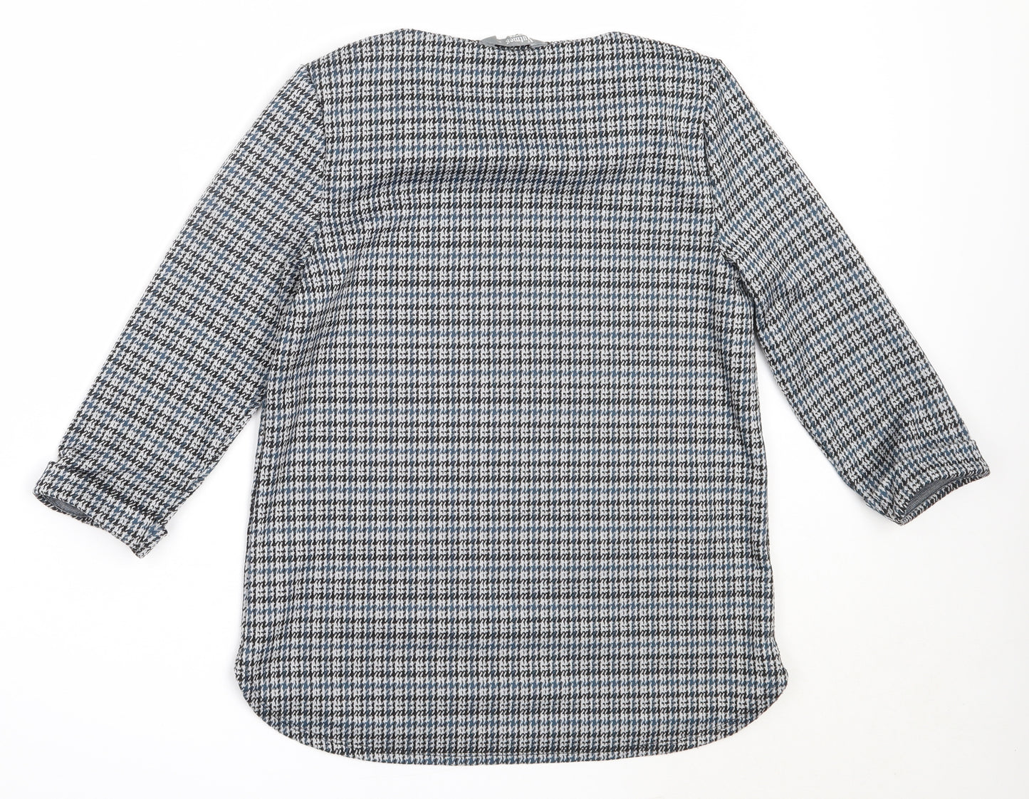 Nutmeg Womens Blue Round Neck  Polyester Pullover Jumper Size 8