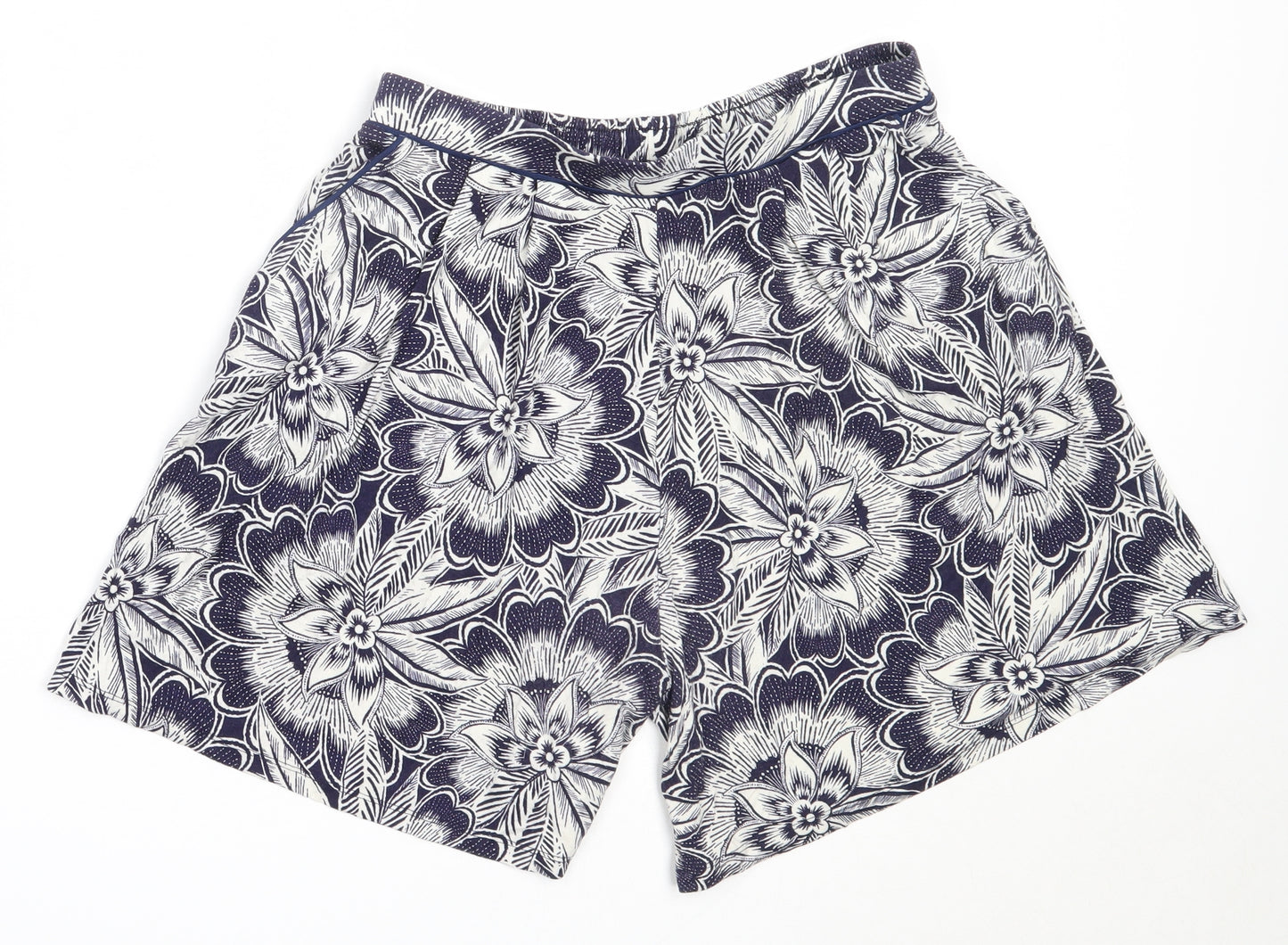 TU Womens Blue  Viscose Bermuda Shorts Size 12  Regular