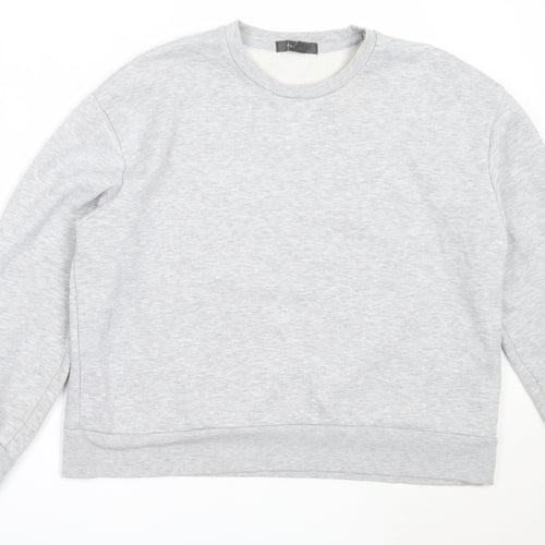Primark Womens Grey  Cotton Pullover Sweatshirt Size M
