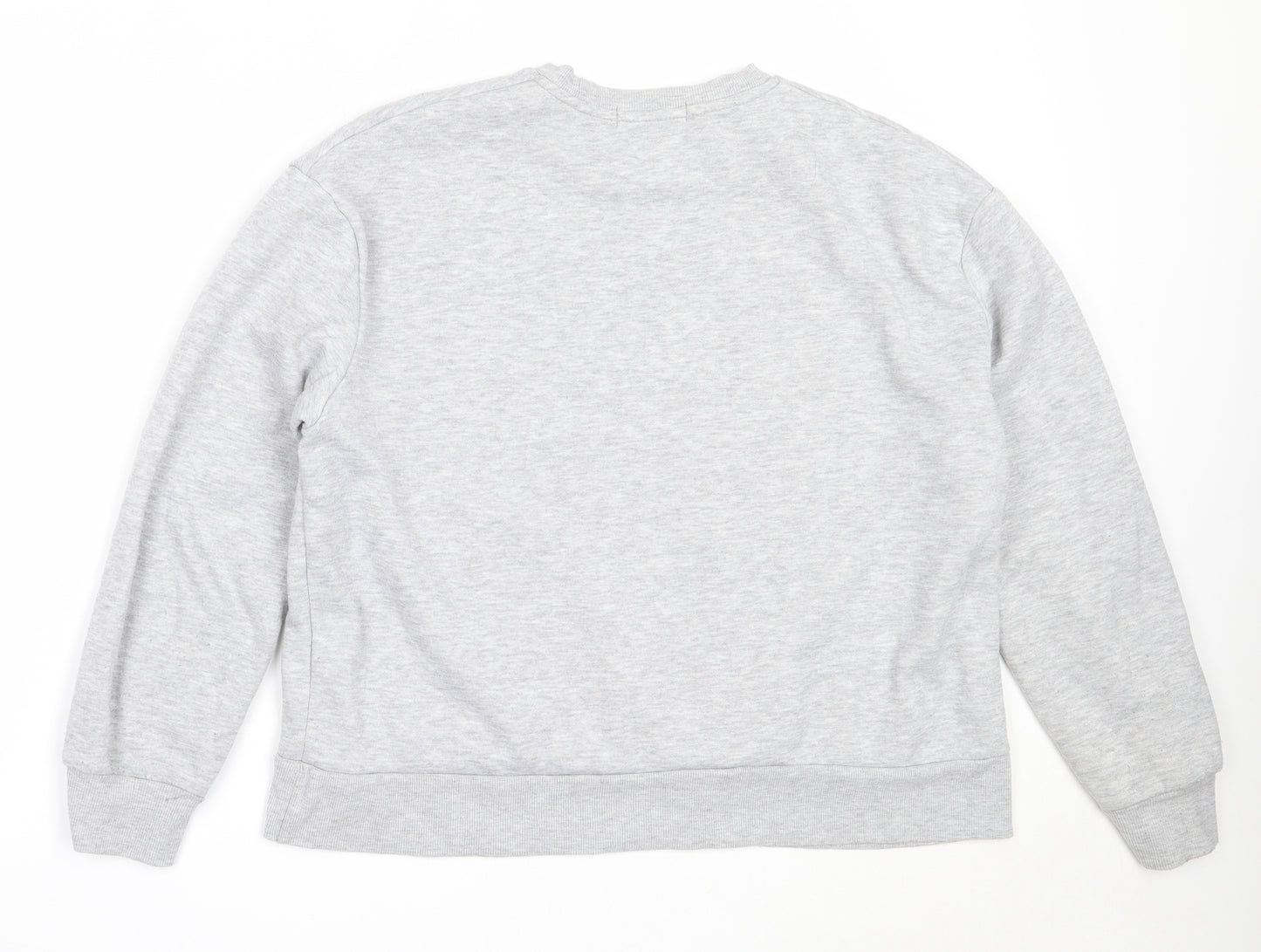 Primark Womens Grey  Cotton Pullover Sweatshirt Size M