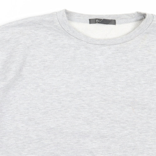 Primark Womens Grey  Cotton Pullover Sweatshirt Size M