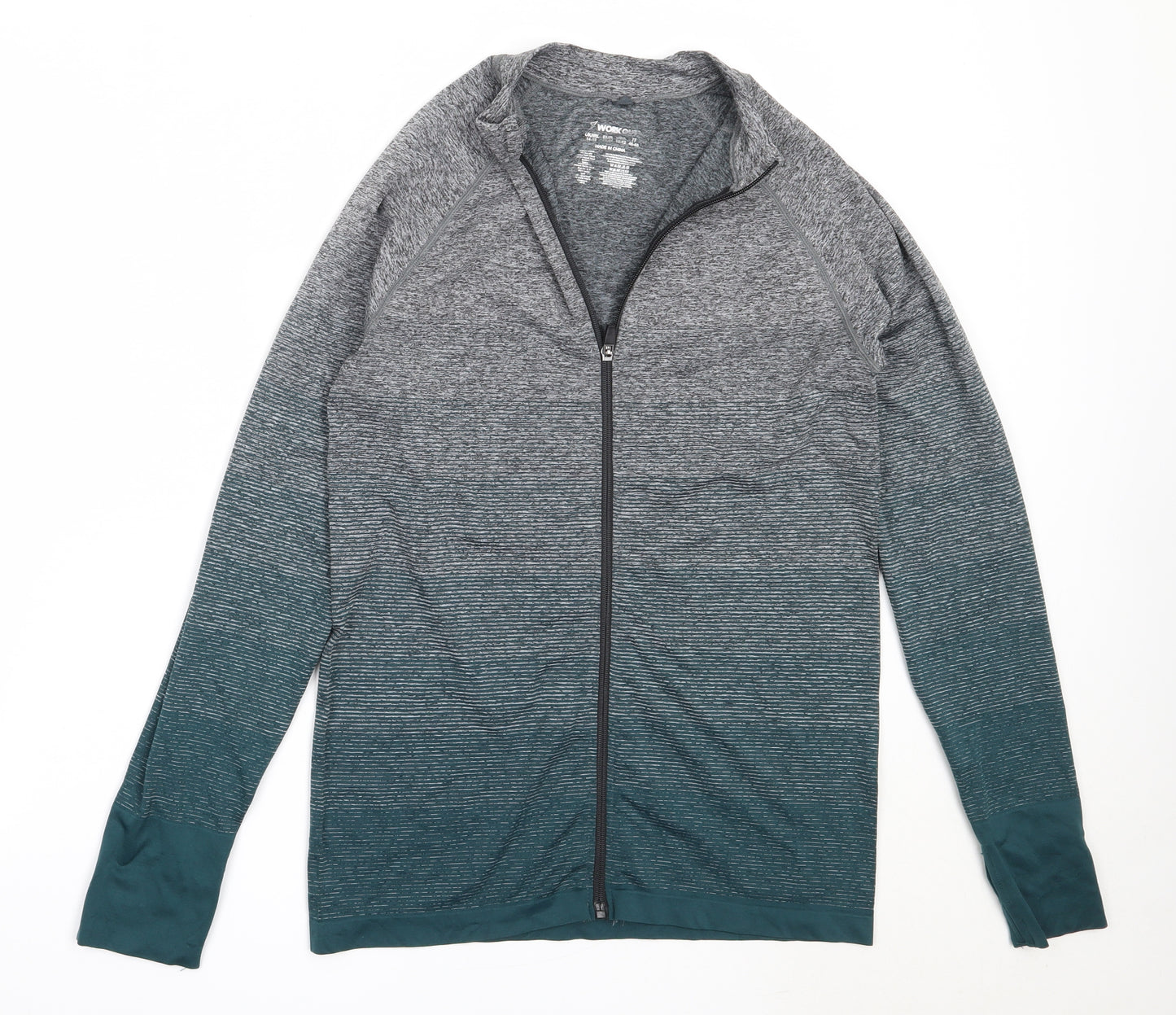 Primark Womens Grey  Polyester Full Zip Sweatshirt Size 14