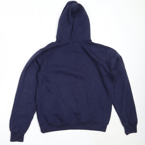 Boohoo Womens Blue  Cotton Pullover Hoodie Size M