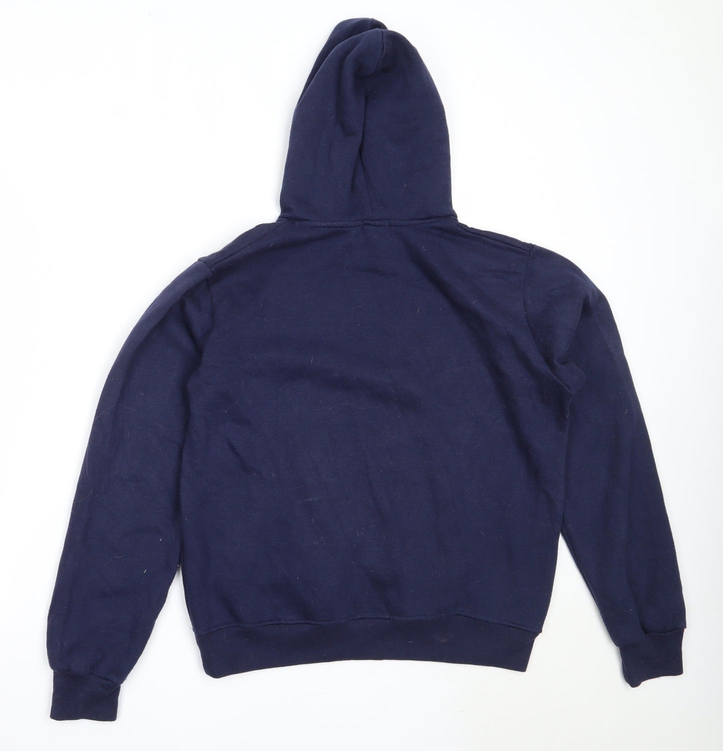 Boohoo Womens Blue  Cotton Pullover Hoodie Size M