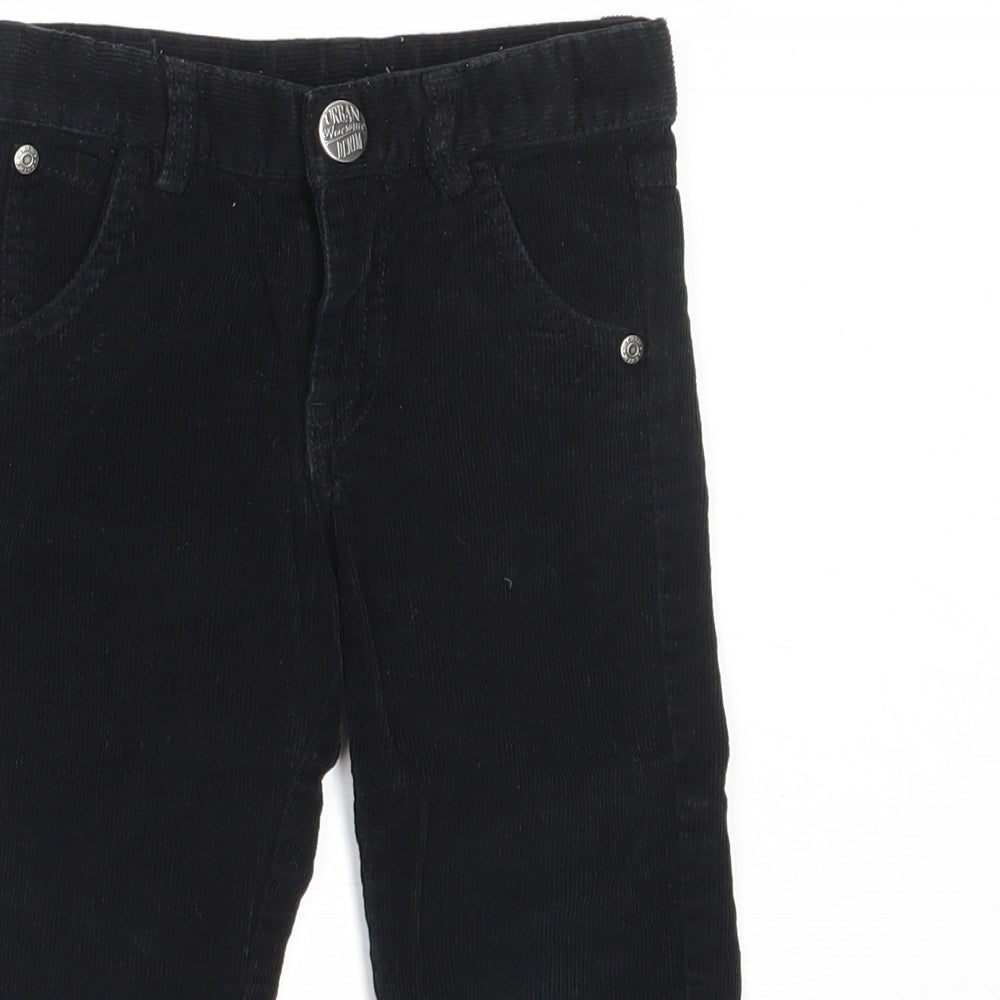 Mothercare Boys Black  Cotton Capri Trousers Size 18-24 Months