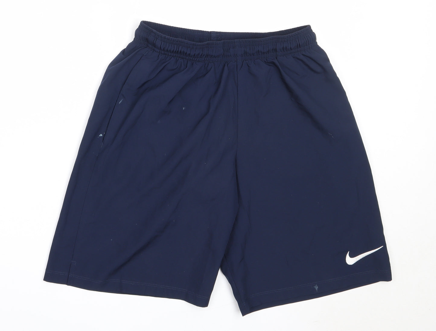 Nike Mens Blue  Polyester Bermuda Shorts Size M  Regular