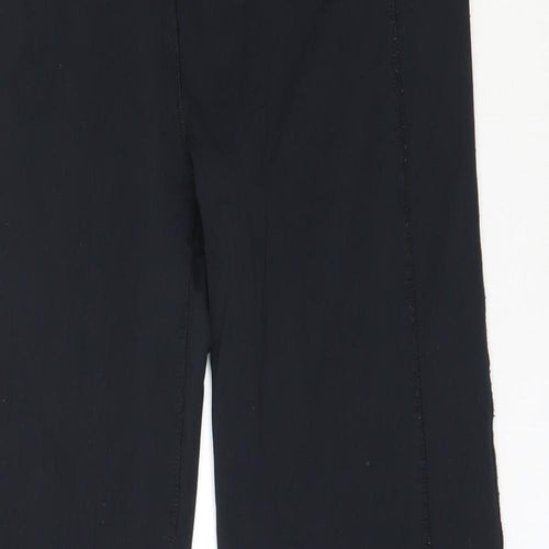 USA Pro Womens Black  Polyester Sweatpants Trousers Size 10 L28 in Regular