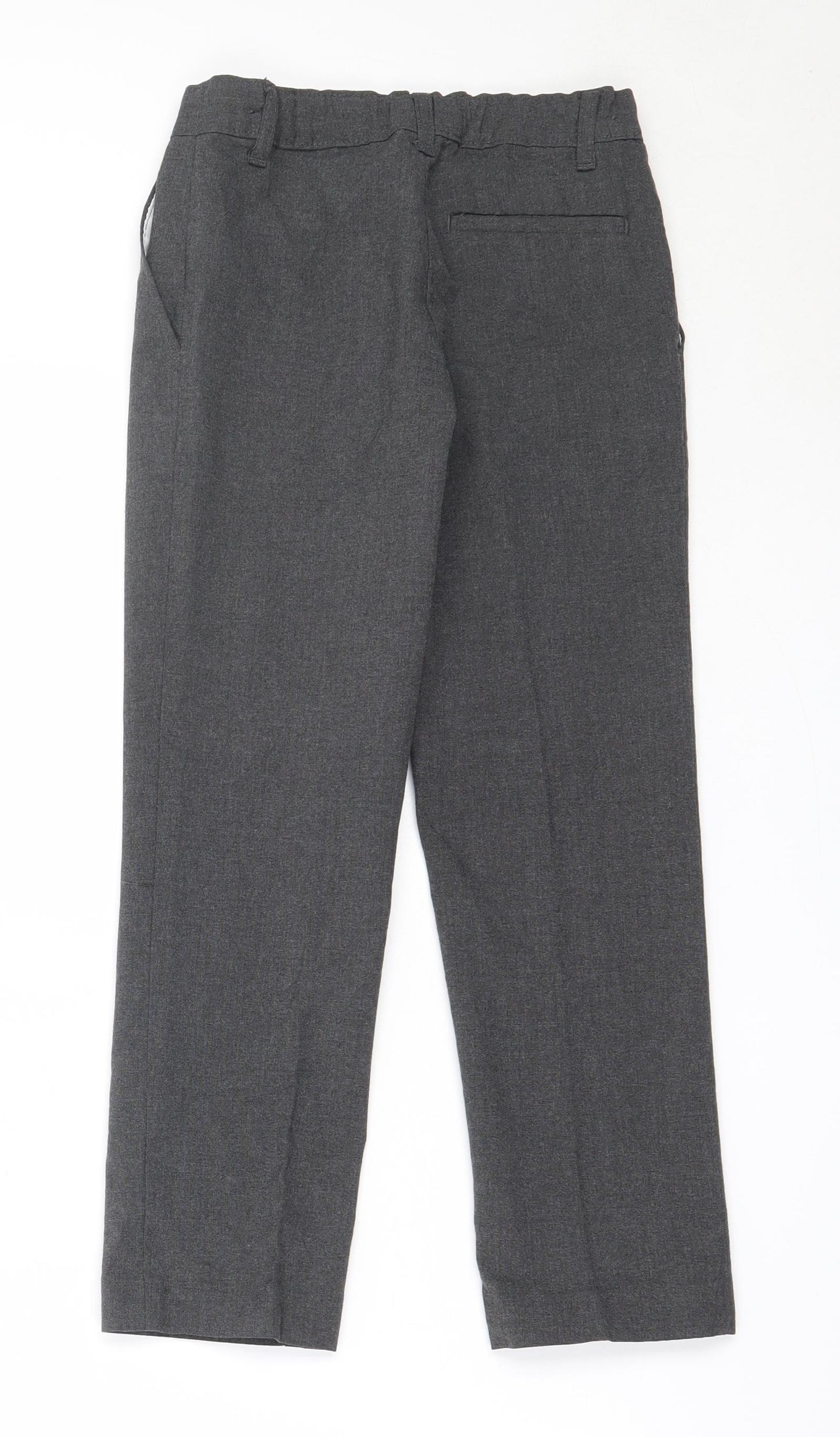 Marks and Spencer Girls Grey  Polyester Dress Pants Trousers Size 8-9 Years  Regular  - school