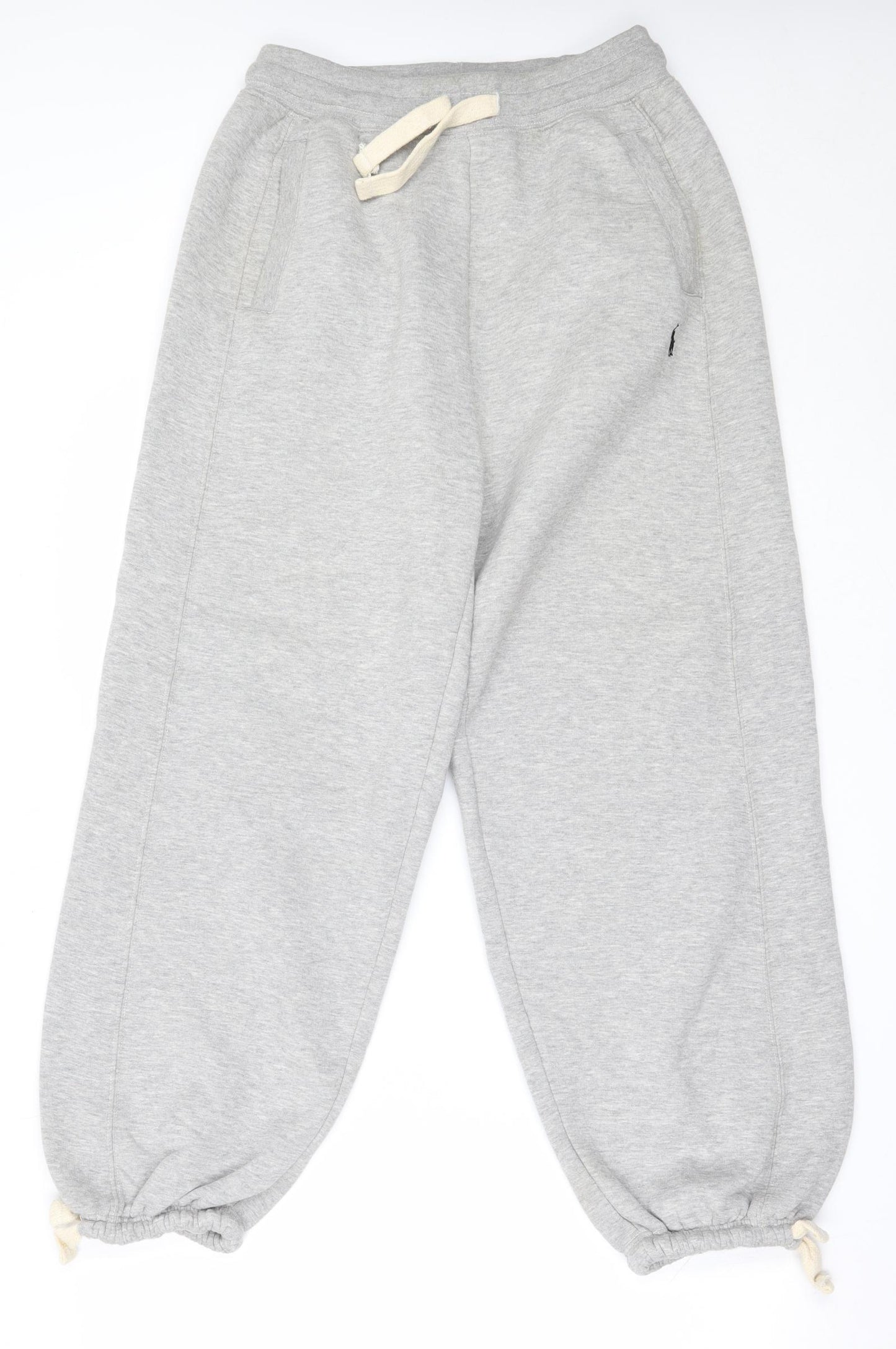 Polo Ralph Lauren Mens Grey  Cotton Jogger Trousers Size M L27 in Regular