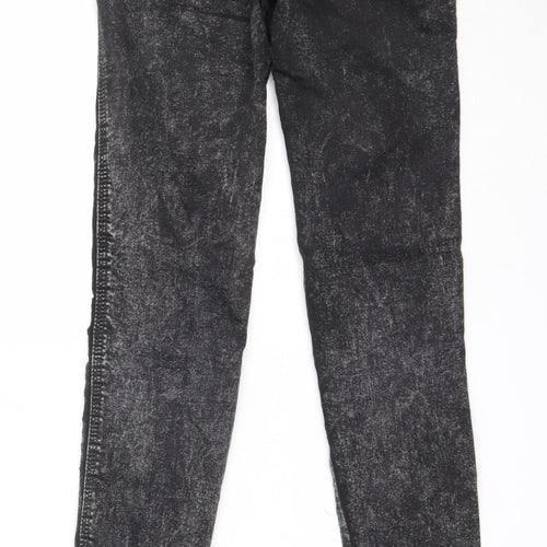 Pull&Bear Womens Black  Cotton Skinny Jeans Size 34 L28.5 in Regular