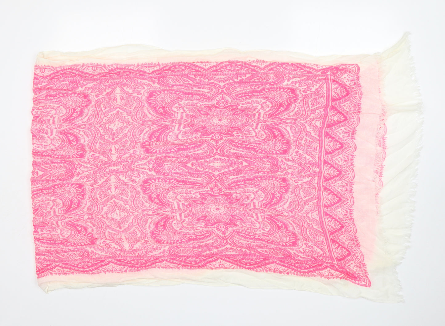 Accessorise Womens Pink Paisley Acrylic  Shawl/Wrap