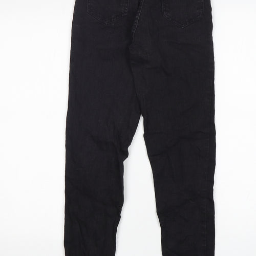 PRETTYLITTLETHING Womens Black  Cotton Skinny Jeans Size 6 L27 in Regular