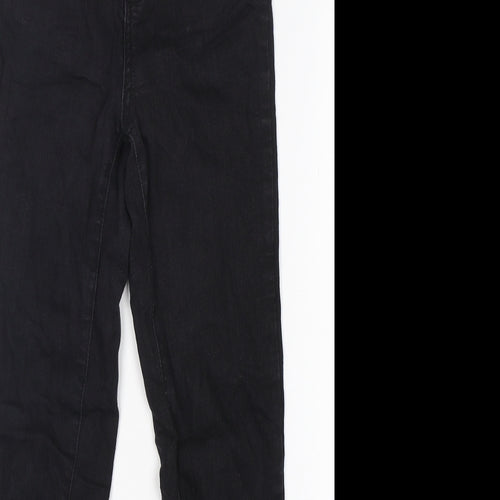 PRETTYLITTLETHING Womens Black  Cotton Skinny Jeans Size 6 L27 in Regular