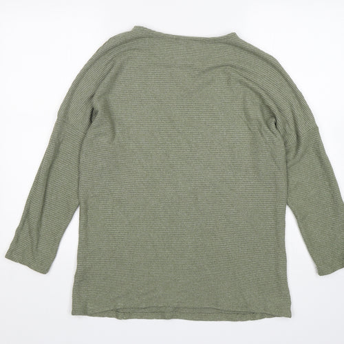 George Womens Green Round Neck  Viscose Pullover Jumper Size L