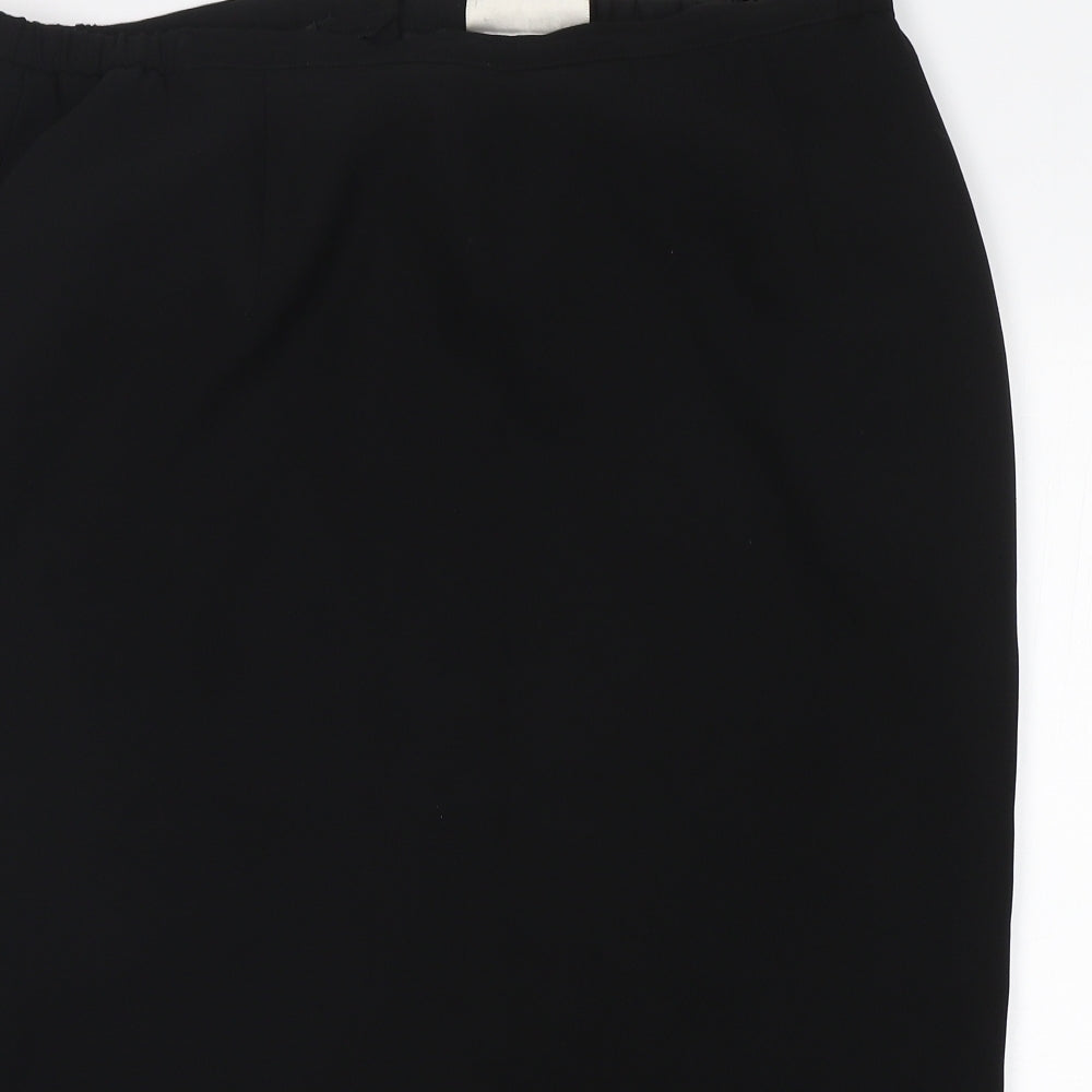 Ann Harvey Womens Black  Polyester Tulip Skirt Size 18