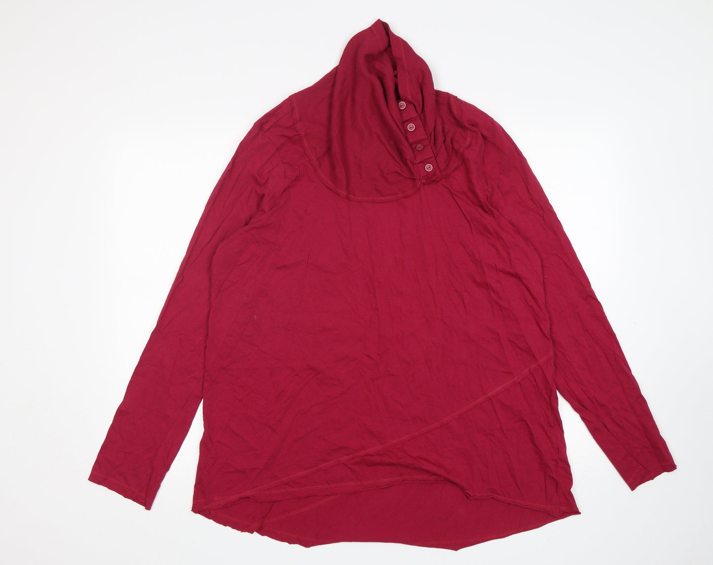 George Womens Purple  Cotton Basic T-Shirt Size 20 Roll Neck
