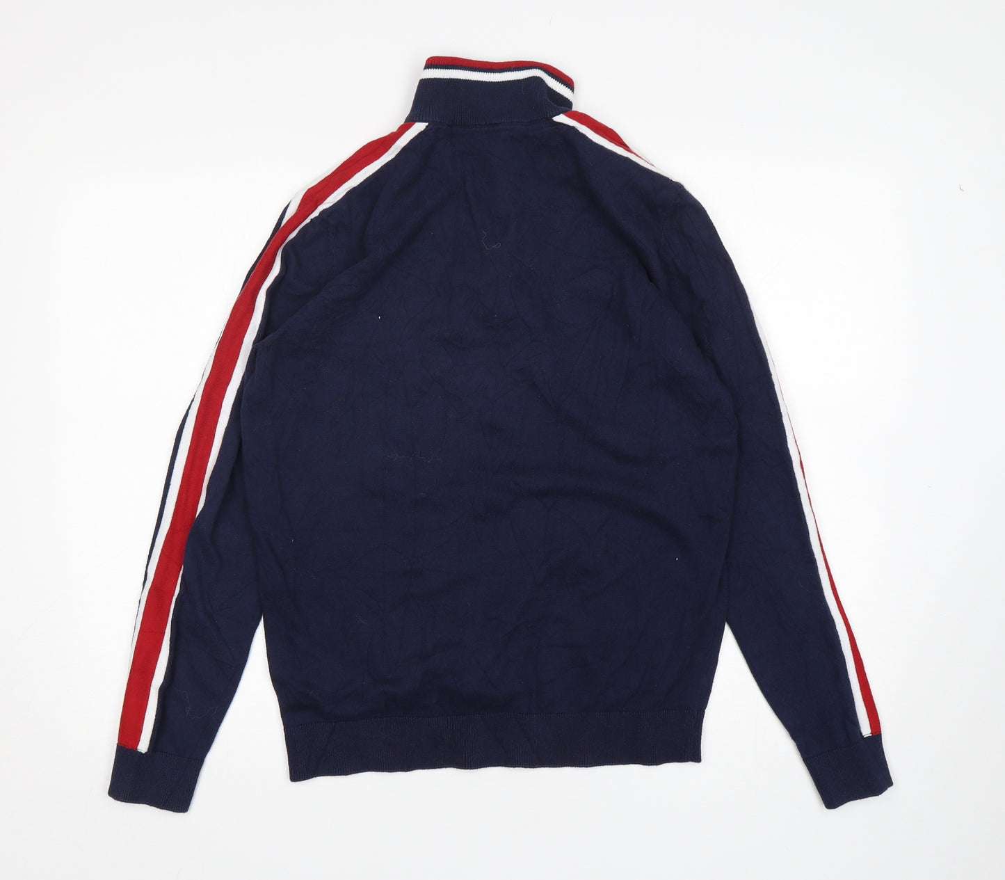 George Mens Blue  Cotton Pullover Sweatshirt Size M