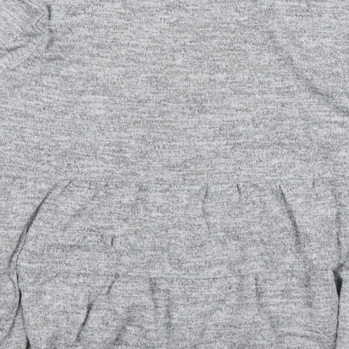 New Look Womens Grey Round Neck  Polyester Pullover Jumper Size S