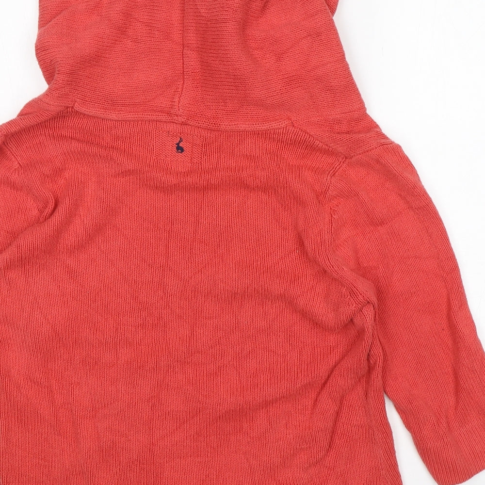 Joules Womens Pink Roll Neck  Cotton Pullover Jumper Size 14