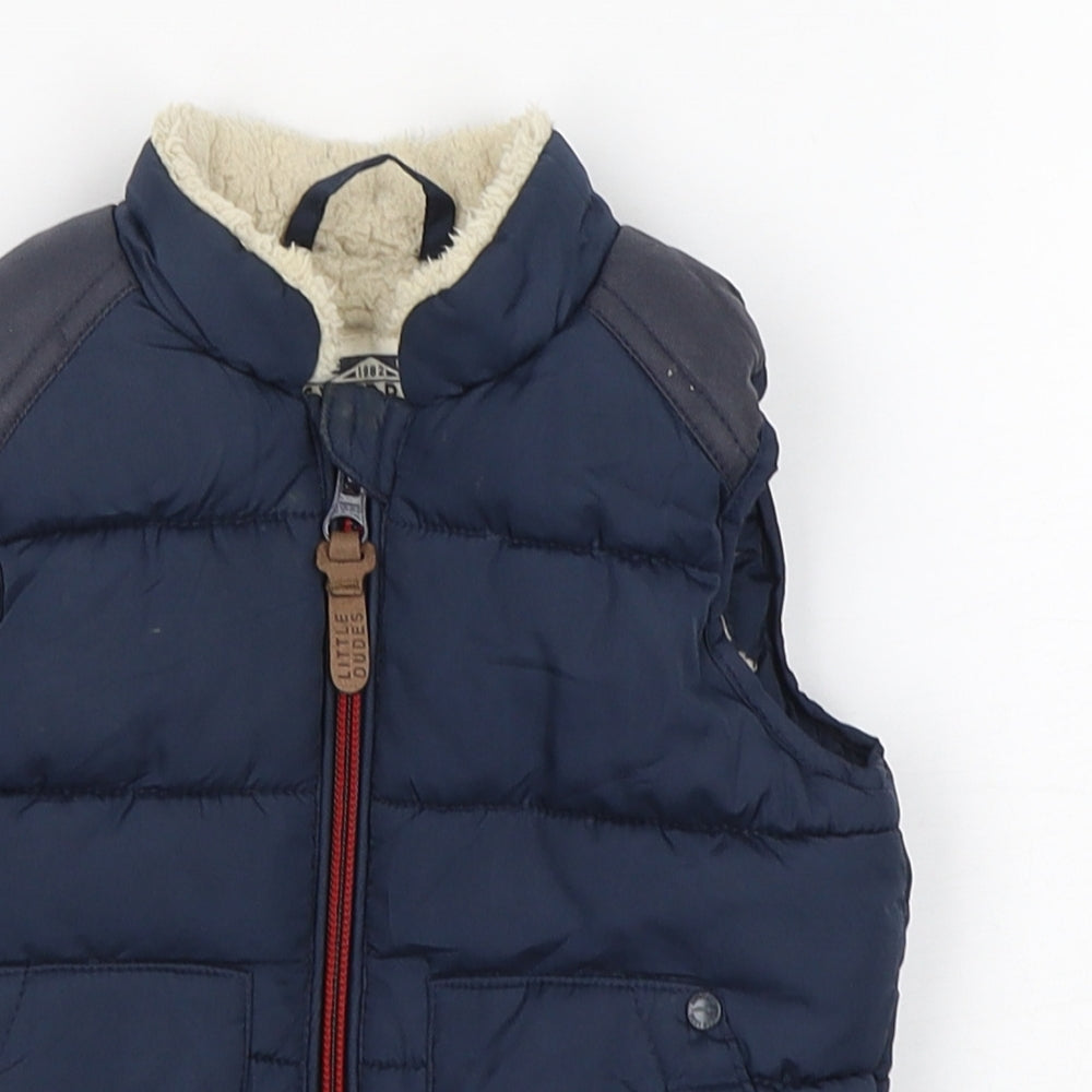 NEXT Boys Blue   Gilet Coat Size 6-9 Months