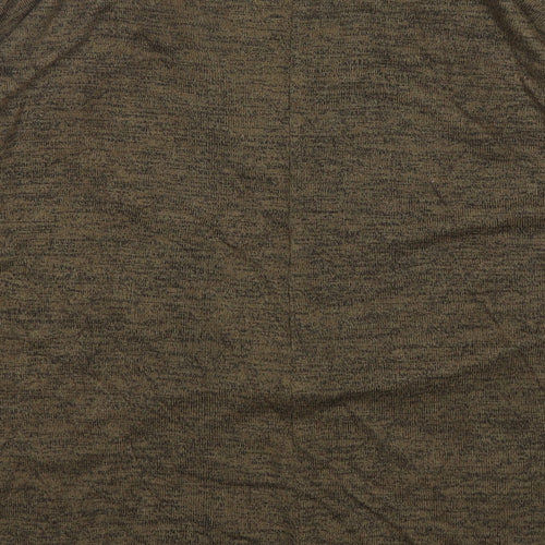 New Look Womens Green V-Neck  Viscose Pullover Jumper Size XS