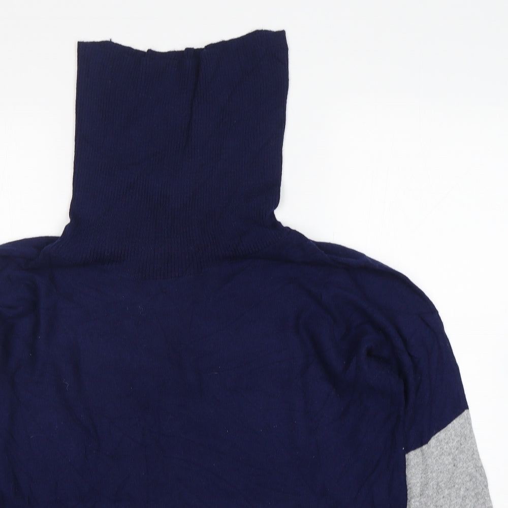 First Avenue Womens Multicoloured Roll Neck  Polyester Pullover Jumper Size M