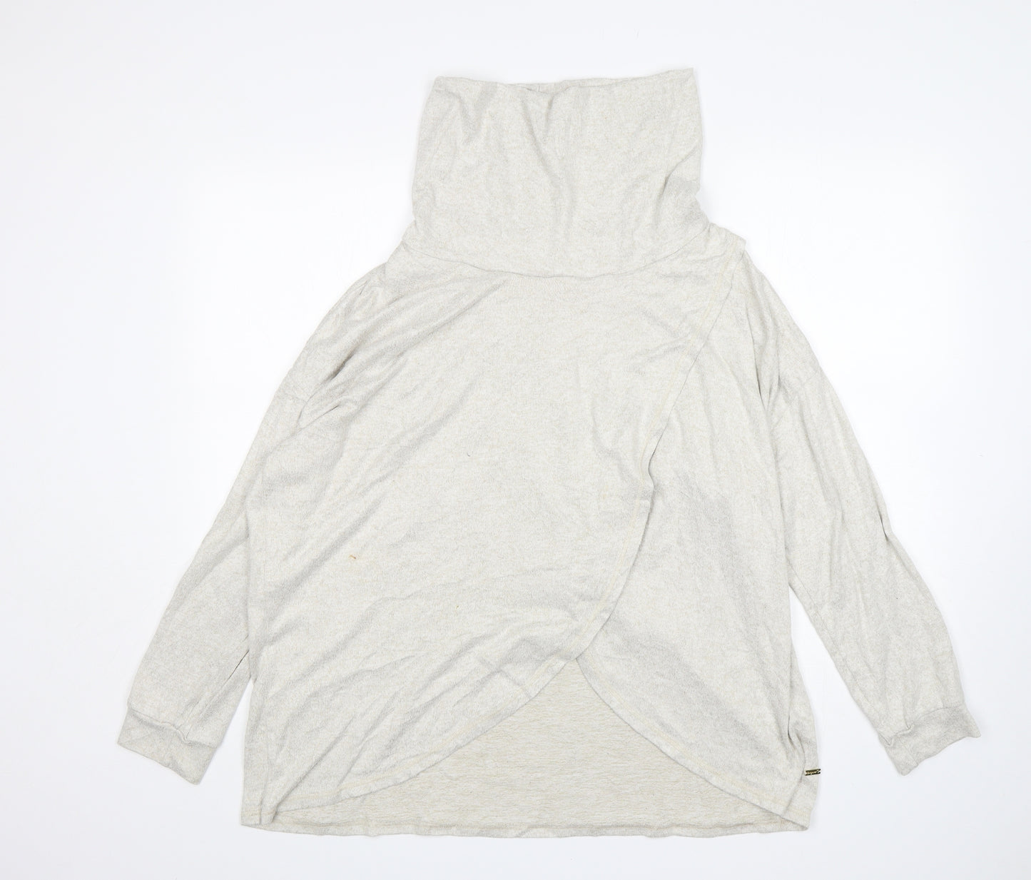 TU Womens Beige Roll Neck  Polyester Pullover Jumper Size 18