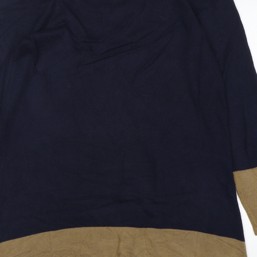 George Womens Blue  Acrylic Jumper Dress  Size 14  Round Neck