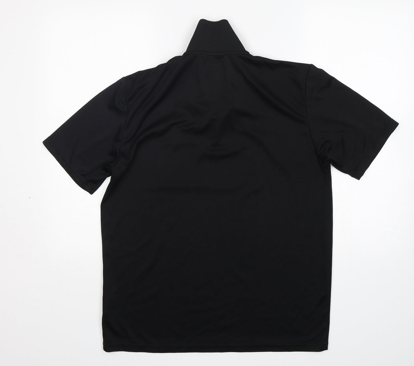 Slazenger Mens Black  Polyester  Polo Size M Collared
