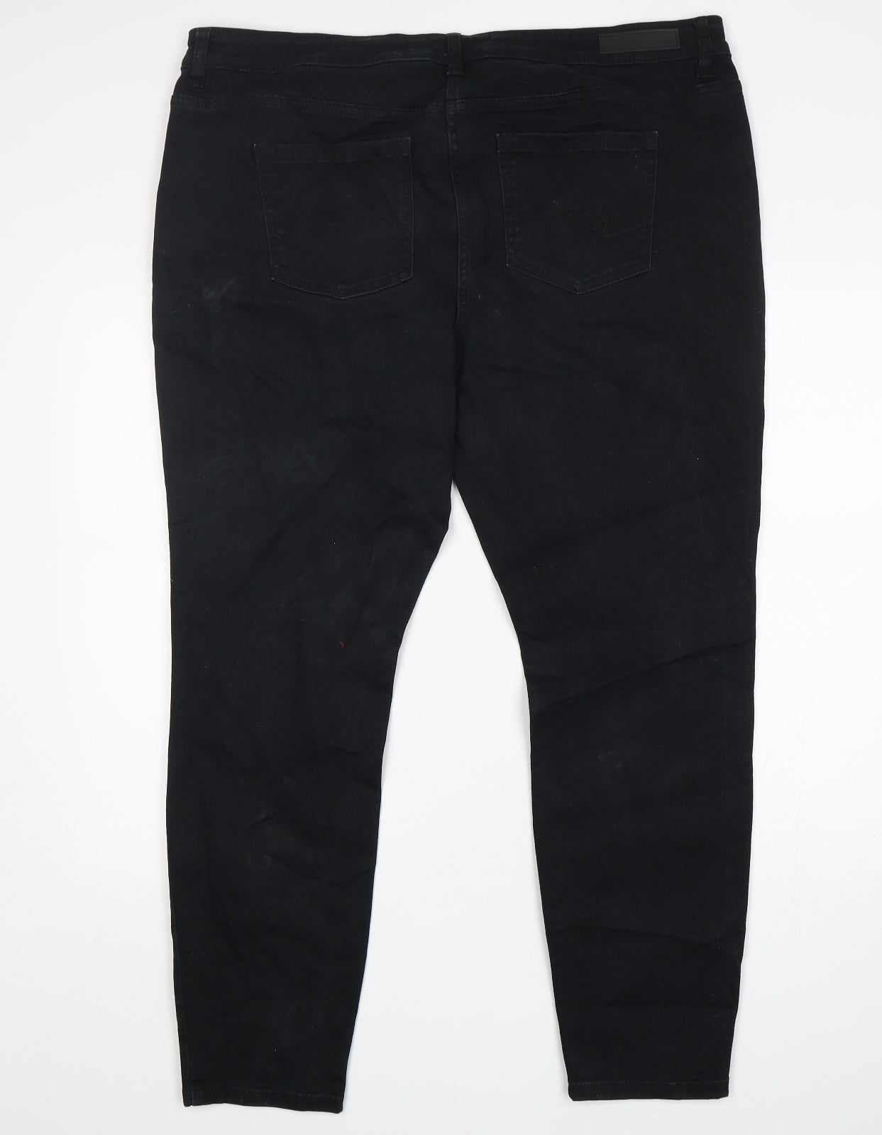 NEXT Womens Black  Cotton Skinny Jeans Size 20 L29 in Regular
