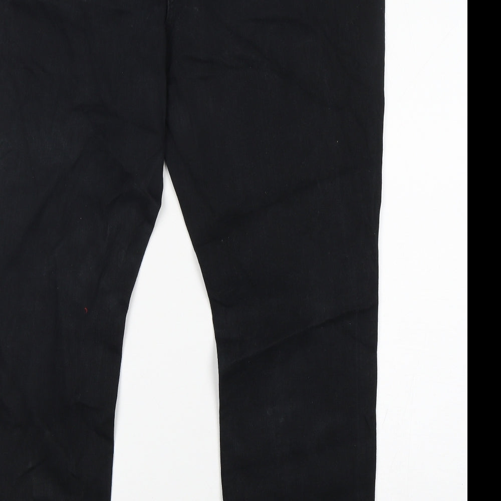 NEXT Womens Black  Cotton Skinny Jeans Size 20 L29 in Regular